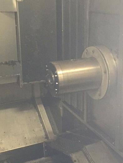 Used 32"X, 31"Y, 31"Z Hitachi Seiki HMC, 24.8" Twin Pallet, Cat 40, Fanuc CNC, 2000