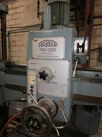 Used 4' ARM, SORALUCE TRO-1250, RADIAL ARM DRILL