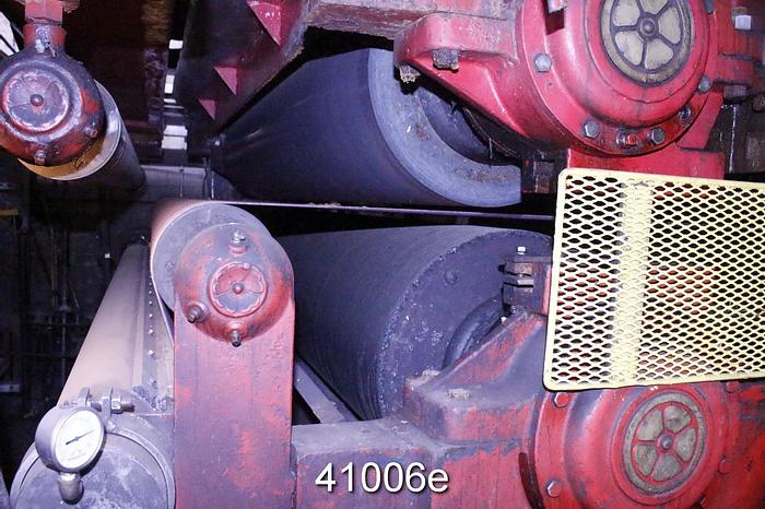 Used Manchester Plain Press 112" Face, 18" Diameter #41006