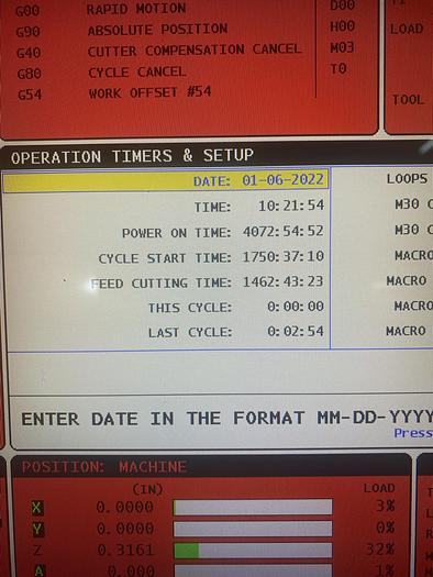 Used 2014 HAAS VF-2 4-Axis CNC Vertical Machining Center