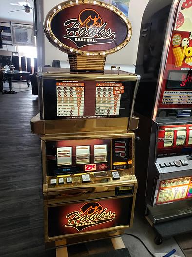 Used IGT Baseball themed Slot Machine , Hawks Baseball