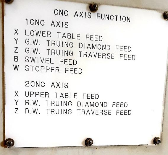 Used Koyo KC-500A (8-axis) CNC Centerless Grinder
