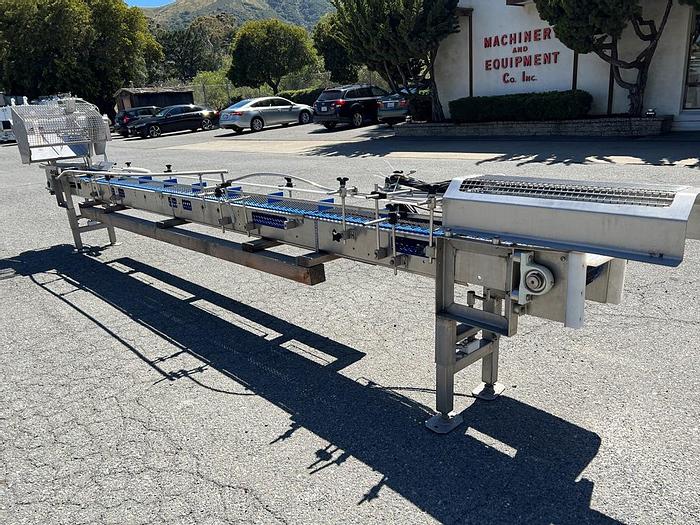 Unused Conveyor, Belt, 10" x 8.5', Plastic, Cleated, Indexing #S744560