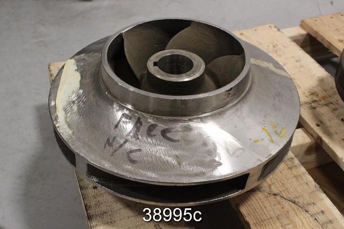 Used Goulds 3405L 8x10x17 Pump Impeller, 5 Vane, 16" Diameter #38995