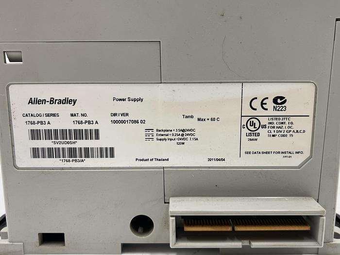 Used Allen-Bradley 1769-PB3 Ser A For Parts 