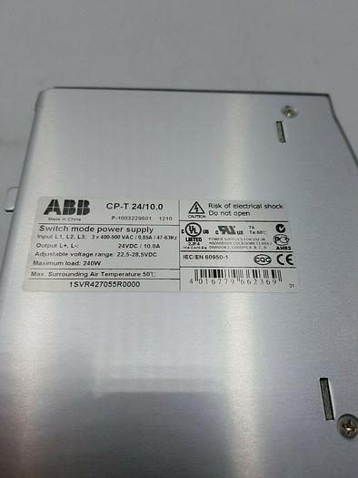 Used ABB CP-T 24/10.0 Switch Mode Power Supply, 24VDC, 10.0A