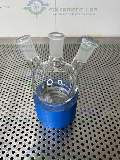 Chemglass  CG-1524-03 250mL Round Bottom Heavy Wall Flask 24/40 3-Neck Angled 20°