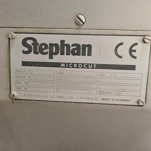 Used 1996 Stephan 500l Liquid mixing plant