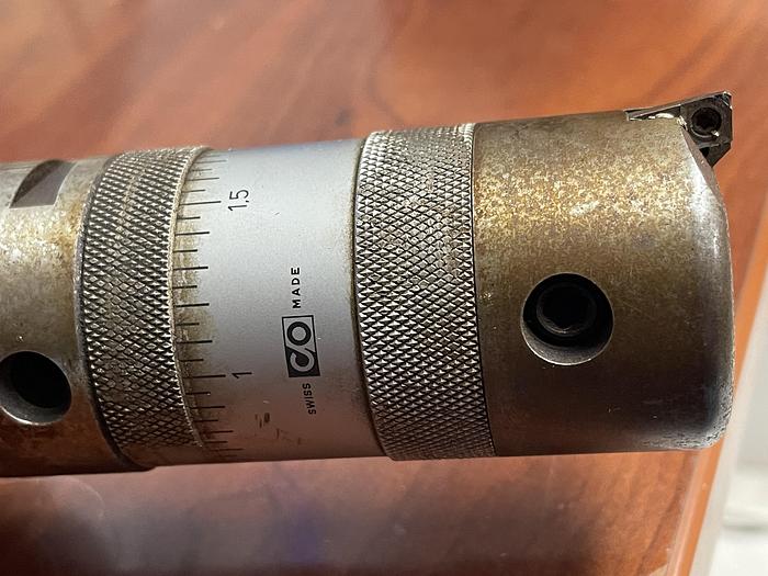 Used USED-C/O SWISS MADE 44586 CAT 50 WITH C/O SWISS MADE 18046 ADJUSTABLE BORING HEAD (RANGE 50-70)