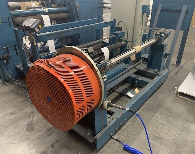 Used 45" WIDE DUSENBERY MODEL 815 DUPLEX SLITTER REWINDER 24" REWIND DIAMETERS