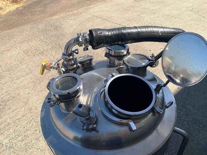 Used Tank, 53 Gallon, 316L Stainless Steel, 45 PSI, Precision Stainless #S743975