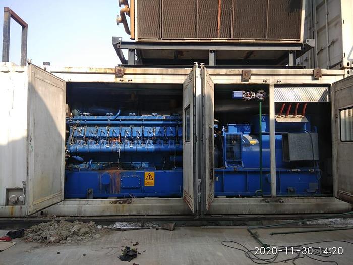 Used 2 MW 2011 Used MWM TCG2020V20 Natural Gas Generator