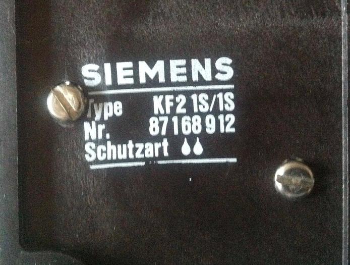 Used SIEMENS fussschalter KF2 S1/S1 foot switch ohne Stecker