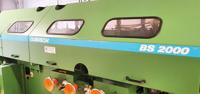 Used Gubisch 4 side moulding automat BS 230/4, 7 heads, year 1989