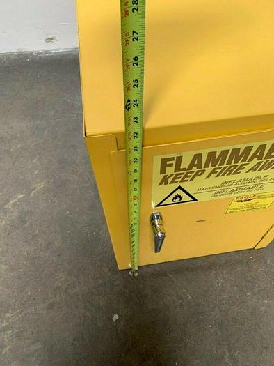 Used Eagle Model 1903, 18" x 18" x 22" Flammable Storage Cabinet, 4 Gallon