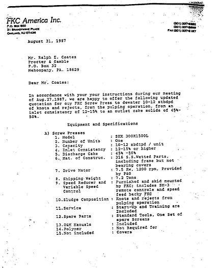 Used VINCENT KP-10S #23836