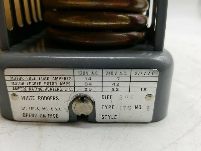 Used WHITE RODGERS 176-6 ROOM THERMOSTAT