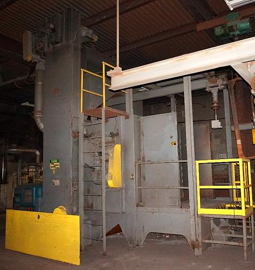 1999 WHEELABRATOR 2 WHEEL SPINNER HANGER SHOT BLAST MACHINE