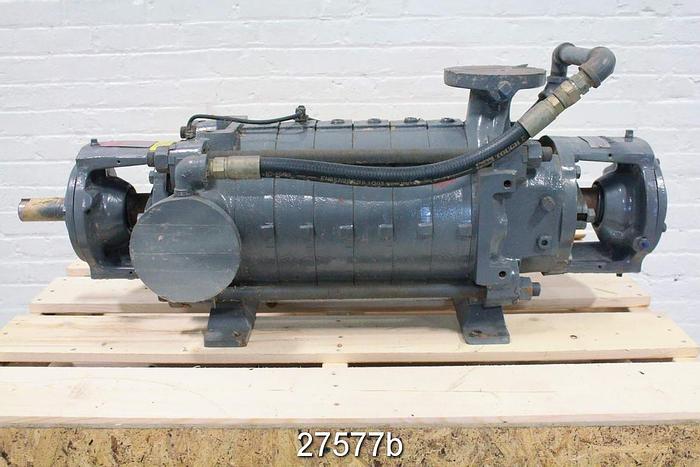 Used Flowserve WDR 7-STAGE Flowserve 7-Stage Hi Pressure Pump, P.O. 50782, Model Wdr- 7 Stage, Size 16, 6.69" Impeller, 630 Psi @ 100˚ F. #27577