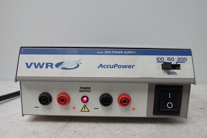 Used VWR Model 200 AccuPower Power Supply