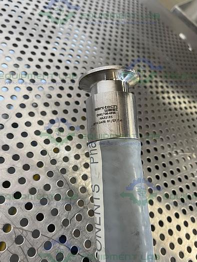 Used Saint Gobain PharmaSmooth 72" Chemflour Fluoropolymer Hose w/1" Sanitary Fitting