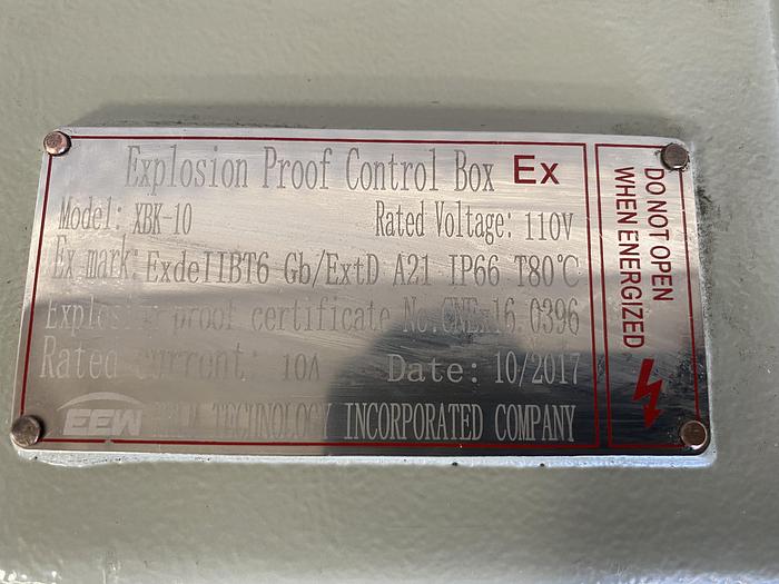 Used EEW HRLM  XBK-10 Explosion Proof Control Box Enclosure 30" x 12" x 20"