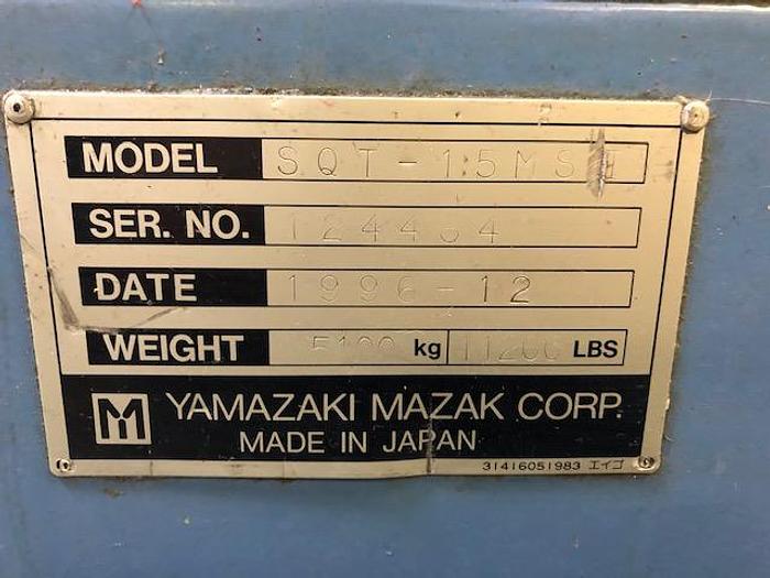 Used 1996 MAZAK SQT 15MS MARK II with Sub Spindle and Live Tooling