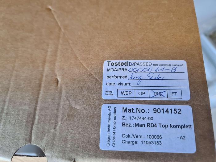 Used Qiagen BGR Base KPL Unterteil VacMan R with Man RD4 Top Komplett