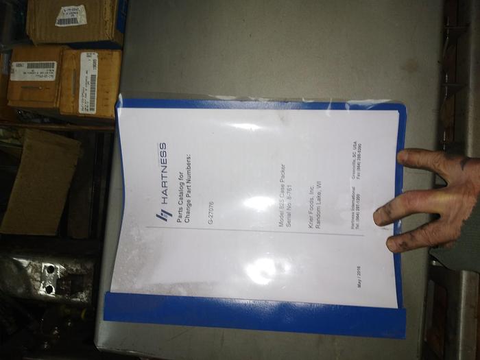 Used Hartness 825 case packer Stainless  825 8-761