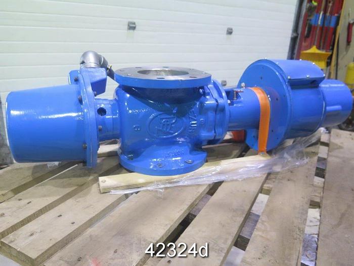 Used 6" Refurbished Dezurik Basis Weight Valve/PVC #42324