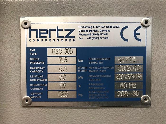 Very good used HERTZ KOMPRESSOREN AIR COMPRESSOR