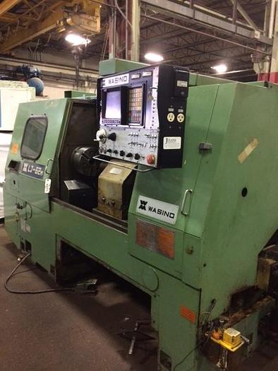 Used WASINO LJ-62M CNC Lathe, FANUC 10T CONTROL - Live Tooling, Lots of tooling !