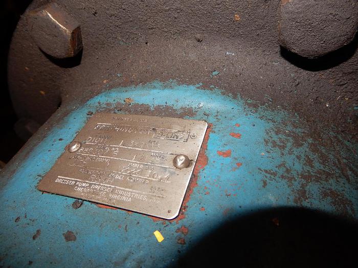 Used WORTHINGTON D-LINE PUMP SIZE 3X2X13 WITH 100 HP MOTOR