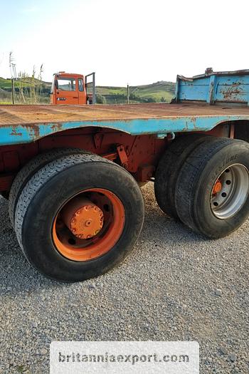 Used 1989 IVECO Turbostar 190-30 6X2 10 tyres flatbed truck