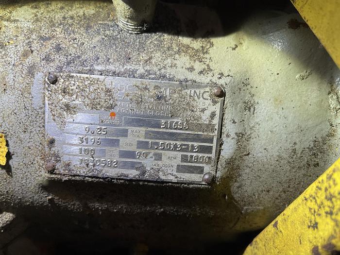 Used GOULD 1.5X3X13 316 S/S CENTRIFUGAL PUMP 25 HP