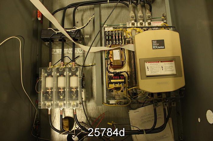 Used Toshiba RX Soft Starter, 150Hp, 460V, Type SCLRX201EDZBY2 #25784