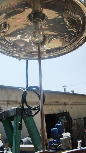 Used Tank, 30 Gallon, 316L Stainless Steel, Agitated, 50 PSI, DCI, DT/DB (2) #S741883