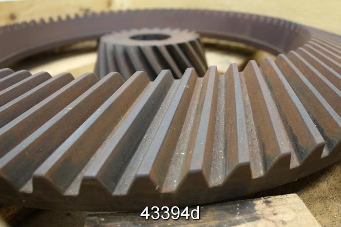 Used Black Clawson No. 2 Pulper Drive Straight Cut Gear Set, 3.5/1 Ratio #43394