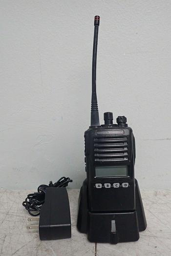 Used Vertex Standard VX-354-G7-5 UHF Two-Way Radio w/ Charger CD-34 & AC Adapter 788026126651