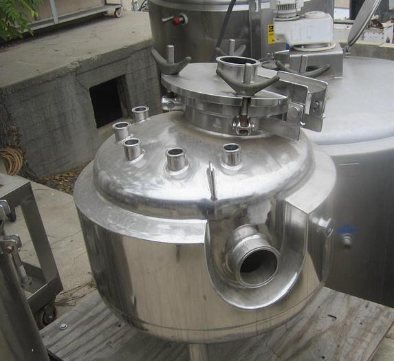 Used Tank, 18 Gallon, 45 PSI, Jacketed, 316L Stainless Steel, 22" x 16", Precision, DT/DB