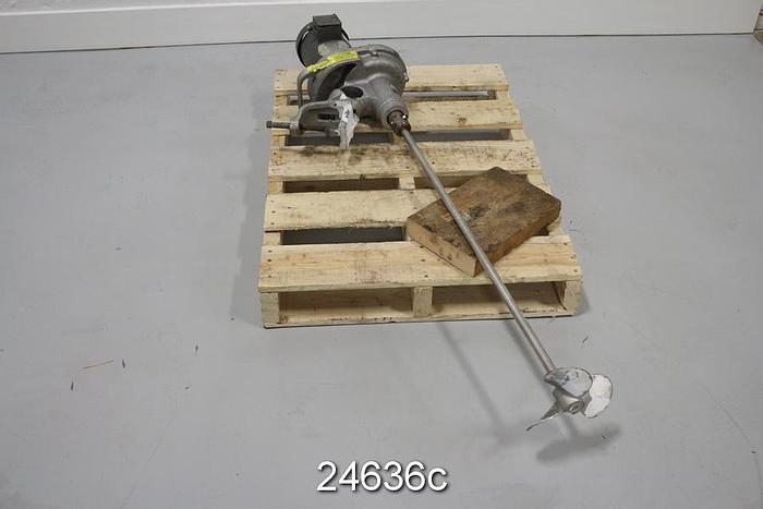 Used Neptune Mixer Co JG-1.1 With Baldor Motor, 0.25 Hp, 208,230,460 Volts, 1725 Rpm, 56C Frame #24636