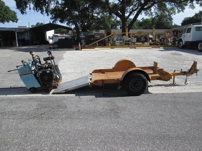Used Target Pro 35 III Concrete Saw With Single Axle Trailer