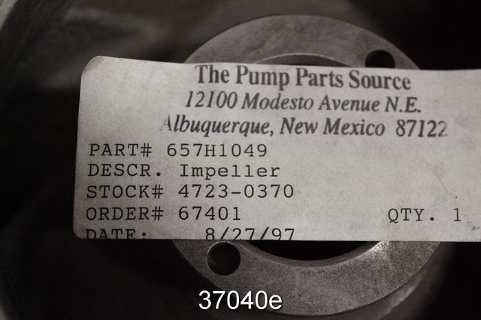 Unused Warren 5DTB11 Pump Impeller, 65701049 #37040