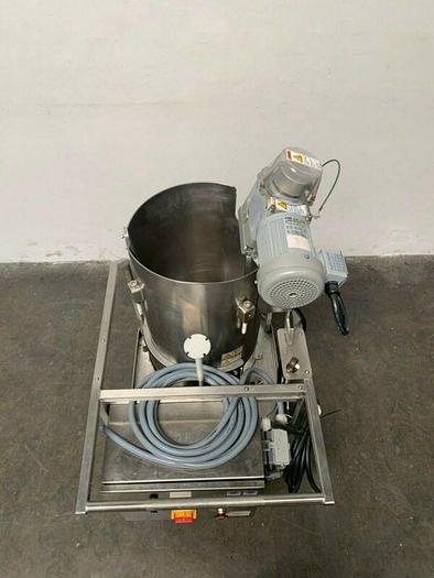 Used Hyclone 50L SV50171-01 Mixer w/ GTR 3Phase 1/4HP Motor on Rolling Cart