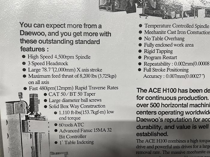 Used Daewoo ACE-H100