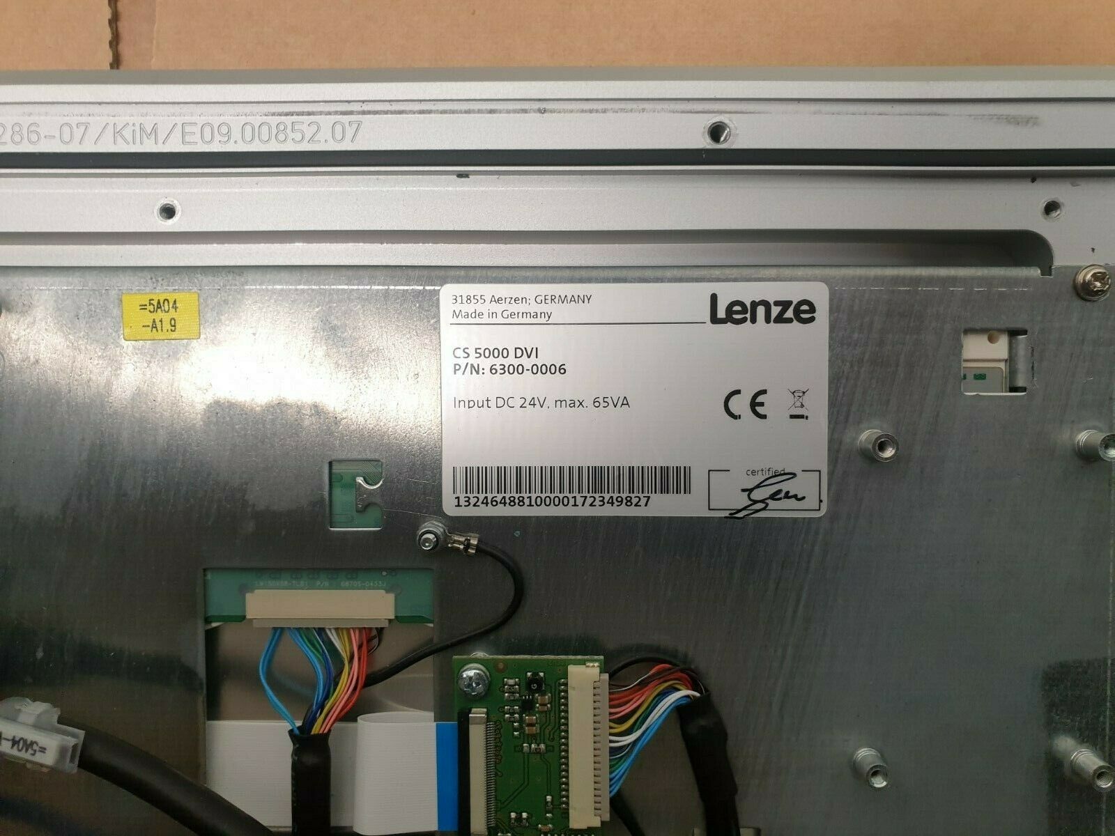 Used Lenze CS 5000 DVI Industrial Monitor 6300-0006