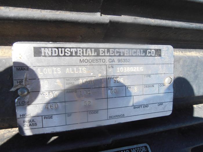 Used Blower, 40 HP, Centrifugal, Hoffman, Mdl 38305B1, 6" In/Out #S740584