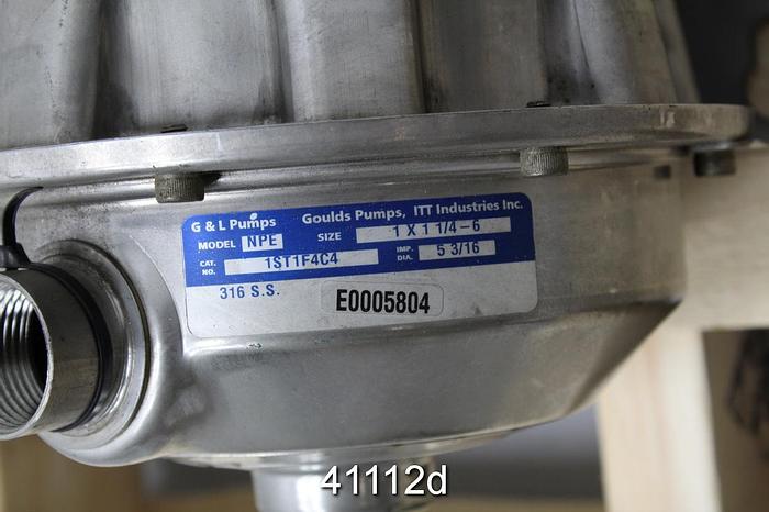 Used Goulds NPE Single Stage Centrifugal Pump, 1.5x2x6 #41112