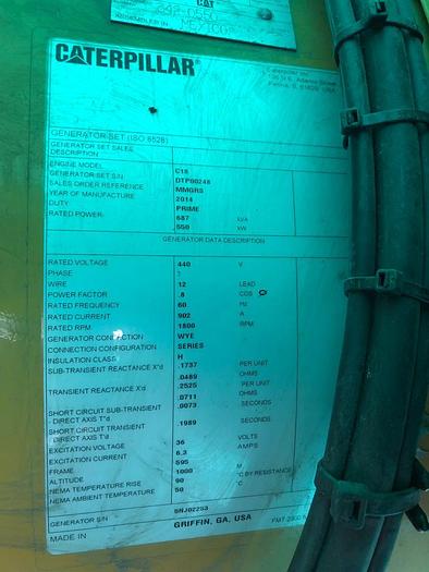 Caterpillar generators Marine Tier II with class certificates