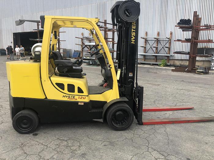 Used 12,000 POUND HYSTER S120FTPRS W/ 6' FORKS MFG. 2011